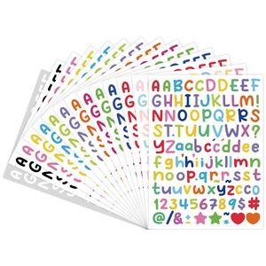 Pegatinas de Letras, Estilo Artístico Colorido, Impermeables, Tamaño Pequeño, Decoración Hecha a Mano para Diario, Pegatinas de Etiquetas con Letras en Inglés - Product Image 1
