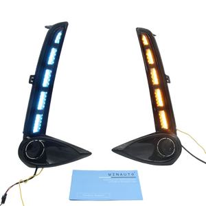 WINAUTO precio de fábrica LED de circulación diurna parachoques delantero luz antiniebla DRL para <span class=keywords><strong>Lexus</strong></span> ES serie ES350 ES250 2018 2022 3 <span class=keywords><strong>colores</strong></span> nuevo - Product Image 5