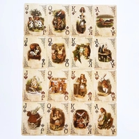 Cartes à jouer de poker en PVC et papier imprimées sur mesure de haute qualité nouveau matériau imperméable et durable