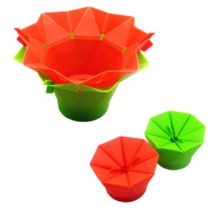 Outil de cuisine écologique pour la maison, fabricant de <span class=keywords><strong>popcorn</strong></span> en silicone sans BPA, poignée pliable, bol de voyage portable, plat pliable DIY - Product Image 4