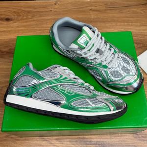 Sneakers tendance pour hommes de la marque originale BV Orbit, en cuir véritable, respirantes, avec lacets sportifs en mesh, semelle en caoutchouc - Product Image 4