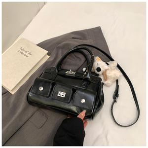 Bolsos de Noche de Cuero PU con Cuentas y Pedrería en 6 Colores, Hechos a Mano, con Cadena Metálica, Bolsos de Hombro, Bolsos de Mano con Bordado de Diamantes, Estilo Preppy para Mujer - Product Image 2