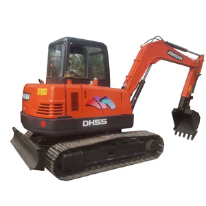 Excavatrice Doosan DH55 d'occasion avec lame, 5,5 tonnes, excavatrice coréenne d'occasion, Doosan DH55 55, excavatrice d'origine Corée au prix d'usine - Product Image 1