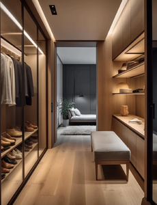 <span class=keywords><strong>Armario</strong></span> de Madera Moderno y Personalizado <span class=keywords><strong>con</strong></span> Diseño Plegable, Convertible y Extensible para Dormitorio, Muebles para el Hogar - Product Image 4