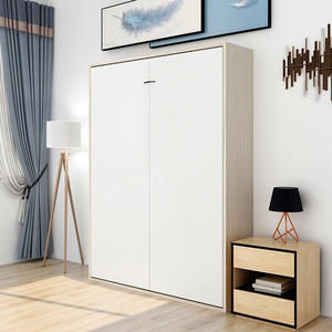 Camas Plegables de Pared Metálicas Horizontales y Verticales <span class=keywords><strong>para</strong></span> Sala de Estar, Tamaño Queen y King, con Herrajes Giratorios - Product Image 5