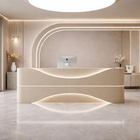 Table de bureau moderne, bureaux de travail, comptoir de réception pour salon de beauté, comptoir de réception de luxe pour supermarché, immeuble de bureaux