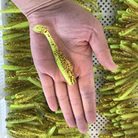 Leurre de pêche souple en TPR et TPE, couleurs mélangées, 6cm, 8cm, 10cm, type Shad à queue en T, haute résistance à la traction