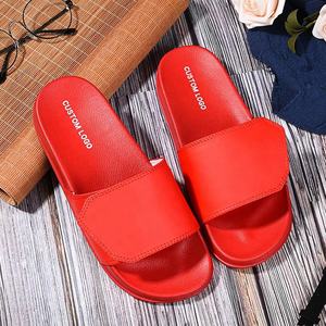 <span class=keywords><strong>Sandalias</strong></span> con estampado de logotipo personalizado para hombre y <span class=keywords><strong>mujer</strong></span>, chanclas de PVC con relieve para playa y baño - Product Image 4