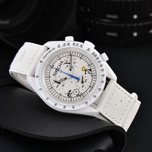 <span class=keywords><strong>Orologio</strong></span> <span class=keywords><strong>cinturino</strong></span> <span class=keywords><strong>in</strong></span> <span class=keywords><strong>pelle</strong></span> <span class=keywords><strong>con</strong></span> cronografo fase lunare, moda <span class=keywords><strong>donna</strong></span> - Product Image 6