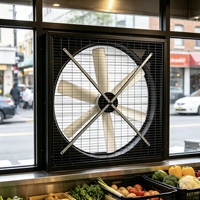 Ventilateur axial anti-corrosion FRP 54 pouces pour la ventilation, la désodorisation et l'évacuation des gaz dans les vergers, les fermes, les restaurants et les industries