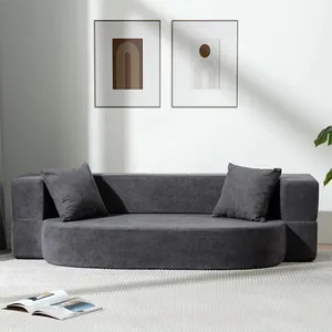 เตียงโซฟาสีดำอัดแน่นสบายดีไซน์ไม่เหมือนใครสำหรับเฟอร์นิเจอร์โรงแรม - Product Image 5
