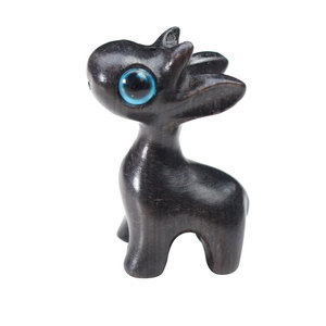 Ebony And Green Sandalwood Deer Ornaments Wood Carvings Portable <b>Keychains</b> Decorative Crafts <b>Personal</b> Gift - Product Image 4
