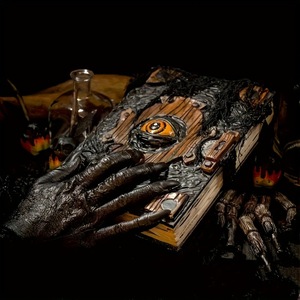 Adorno <span class=keywords><strong>de</strong></span> Resina para el Hogar con Diseño <span class=keywords><strong>de</strong></span> Ojo del Diablo, Libro <span class=keywords><strong>de</strong></span> Terror y Ambiente <span class=keywords><strong>de</strong></span> <span class=keywords><strong>Maldición</strong></span>, para <span class=keywords><strong>Halloween</strong></span> y Cumpleaños <span class=keywords><strong>de</strong></span> Adultos, <span class=keywords><strong>de</strong></span> Estilo Transfronterizo - Product Image 1