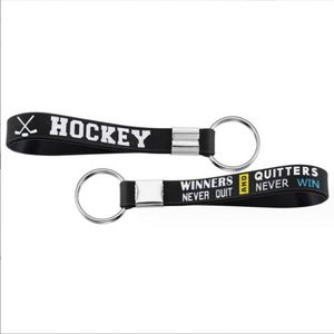 Personalised Wristbands Hockey Silicone <b>Keychain</b> and <b>Customized</b> Bracelet - Product Image 5