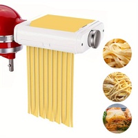 Accessoire pour machine à pâtes pour batteurs sur socle Kitchenaid Inclus Rouleau de feuille de pâtes, coupe-spaghetti, coupe-fettuccine