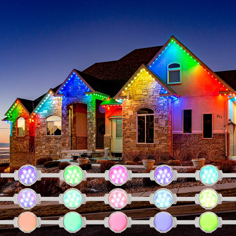 DC 24V Smart Wifi Led Light Holiday Christmas Decoration Light Waterproof RGB led Pixel Lighting