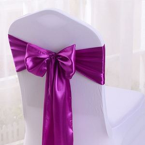 Sangle de dossier de chaise en soie multicolore couleur champagne, élégante et raffinée, adaptée à tous les types de chaises - Product Image 2