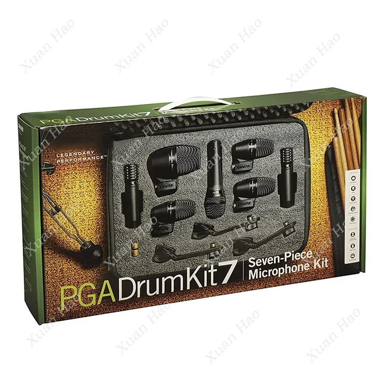 Professional Dynamic Snare/tom Mic Kit 7 Musical Instrument Mic Recording PGA-DMK7 Drum Microphone PGA DrumKit7