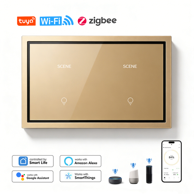 Zigbee Scene Switch 3.0 Compatible With SmartThings Alexa Apple HomeKit for Advanced Home Automation and Lighting Control