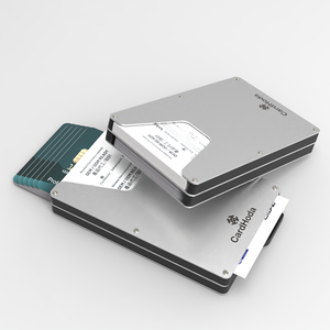 Porte-cartes en aluminium CardHoda, design minimaliste de 30 mm pour cartes de crédit et cartes de visite - Product Image 1