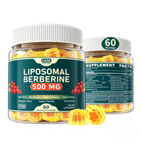 Bonbons gommeux liposomaux végétaliens ODM OEM à la berbérine, au melon amer, à la cannelle et à la feuille de banaba pour améliorer l'immunité – Complément bien-être naturel