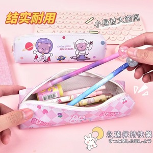 Nieuwe stijl cartoon pennen etui studenten PU grote capaciteit potlood etui groothandel schattig Kawaii lederen potlood etui voor kinderen schrijfwaren - Product Image 4