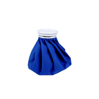 Sac de glace réutilisable en tissu bleu doux pour le soulagement de la douleur thérapie médicale adultes enfants Logo personnalisé sac de glace en tissu polyester enduit de PVC