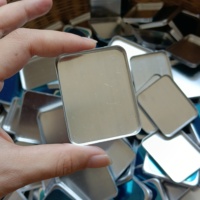 Plateau en aluminium avec support magnétique pour palette de fards à paupières, remplacement DIY, plateau vide pour maquillage, emballage cosmétique