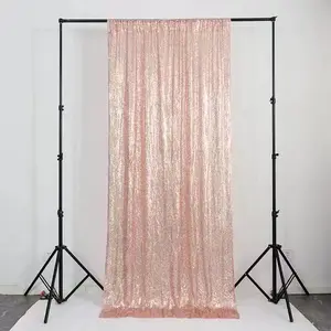 Hot Selling Wedding Hot Colors Decorative Sequin Backdrop Curtain