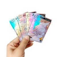 Kartu Permainan Kertas Tembaga Putih Cetak Khusus dengan Foil Holografik Matte dan Paket Foil Booster