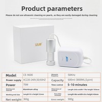 Machine de nettoyage à ultrasons pour usage domestique CE-9600 220V pour laver les légumes, les fruits, les biberons, les appareils dentaires, les bijoux, les montres, les prothèses dentaires