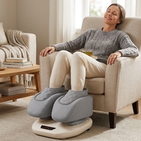 Nouveau modèle 2026 : Appareil de massage des pieds et des chevilles avec 6 airbags, pétrissage, roulement et pression d'air