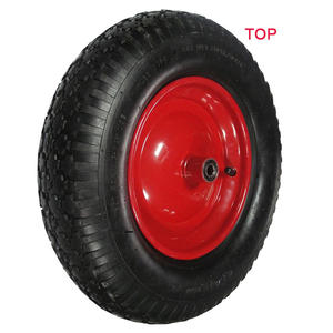 Di alta qualità 4.00-8 4PR 16 pollici ad asse fisso pesante ruote pneumatico pneumatico pneumatici pneumatici ruote carriola ruota 400/8 per Handtruck - Product Image 1