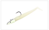 Hessen 10g 19g 22g 34g 6.5cm Black Minnow Sand Eel Jig Head Leurre Artificiel en Plastique pour la Pêche au Saumon en Rivière