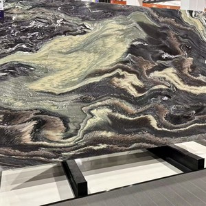 Losas de Mármol <span class=keywords><strong>Cipollino</strong></span> Ondulato Rosso de Lujo Moderno, Mármol Natural Negro Púrpura para Cocina, Baño, Azulejos de Pared, Lavabo - Product Image 6