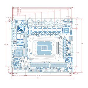 Placa Base C612 LGA2011 para Servidor NAS y Router, 6x2.5GbE I226, 10xSATA, Compatible con Intel Xeon 2650V4 de Bajo Consumo, N5105 Mini - Product Image 5