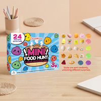 24 mini-jouets anti-stress en caoutchouc souple en forme de nourriture, boîte surprise créative, cadeau original