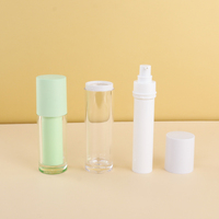 Bouteille sans air cosmétique de haute qualité 30ml 50ml bouteille de pompe sans air acrylique Unique avec couleur pour emballage de crème de lotion solaire