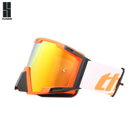 Lunettes de protection tout-terrain légères et personnalisables, monture PC, bordure intégrale. Casque de cyclisme pour sports de plein air, descente rapide, pare-brise anti-poussière