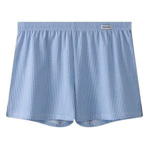 Caleçons boxers mi-taille en pur coton pour hommes, respirants, tricotés, amples, à rayures personnalisées, style sportif, pour garçons - Product Image 3