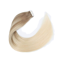 Extensions à bandes adhésives sans effort - Cheveux humains lisses, glamour en 5 minutes pour le travail/au quotidien, sans colle, sans tracas