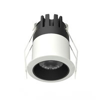 Mini spot LED encastré fixe 3-7W anti-éblouissement pour couloir et vitrine