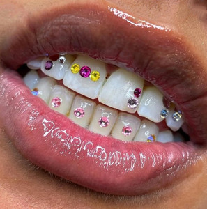 50 pièces de décoration dentaire, ornements dentaires, bijoux dentaires en cristal de diamant, pierres précieuses pour les dents, kit de pierres précieuses pour les dents - Product Image 4