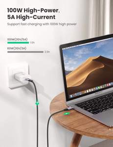 Cable <span class=keywords><strong>USB</strong></span> <span class=keywords><strong>C</strong></span> 3.1 Gen 2 de 10 Gbps UGREEN US355, Cable <span class=keywords><strong>USB</strong></span> <span class=keywords><strong>C</strong></span> a <span class=keywords><strong>USB</strong></span> <span class=keywords><strong>C</strong></span> con Salida de Video 4K, Carga Rápida de 100 W para iPhone 16 - Product Image 2
