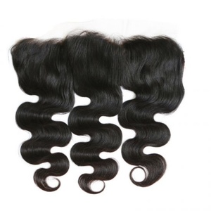 10A the Best Natural Human Hair <b>Extensions</b> Body Wave 13*4 Lace Frontal with Baby Hair - Product Image 1