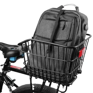 Стойка для заднего сиденья горного велосипеда, корзина для хранения, школьная сумка, велосипедная корзина