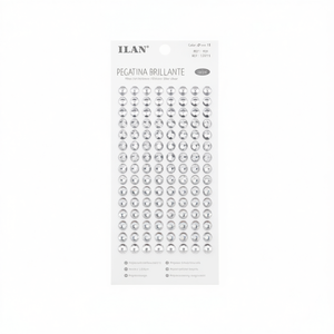 Adesivi Brillanti Rotondi con Strass da 8mm, Confezione da 120 Pezzi - Product Image 2