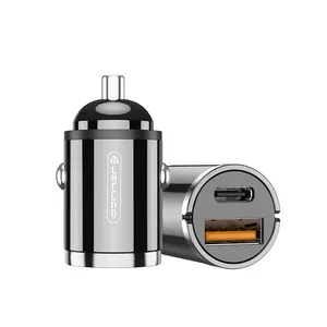 High quality universal mini car charger USB C PD car charger quick charge 3.0 fast charging car adapter