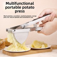 Nouveau Presse-purée manuel en acier inoxydable et presse-fruits