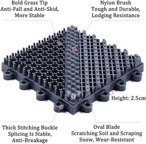 <span class=keywords><strong>Tapis</strong></span> de nettoyage de la neige pour allée moderne, antidérapant, extérieur, modulaire, en nylon, avec brosse - Product Image 6